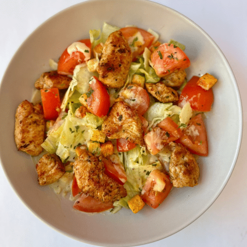Caesar mit Hähnchen