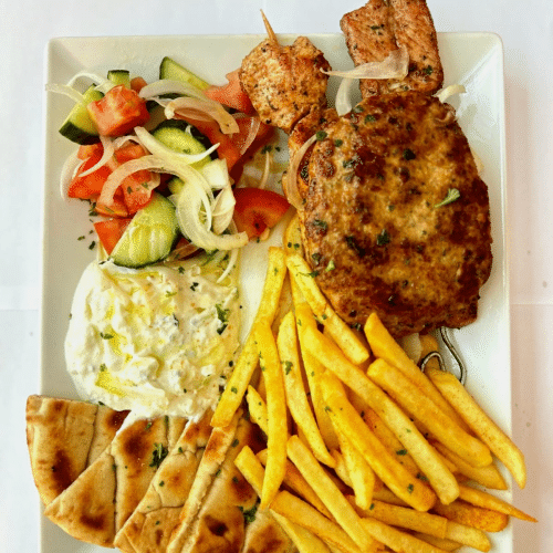 Gemischter Grillspieß Teller