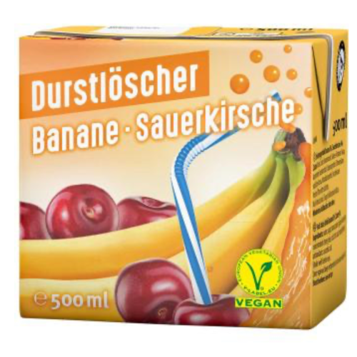 Durstlöscher Banane-Sauerkirsch 0,5l (pfandfrei)
