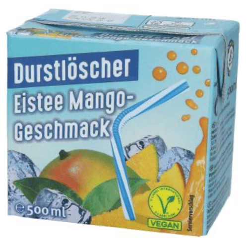 Durstlöscher Eistee Mango Geschmack 0,5l (pfandfrei)
