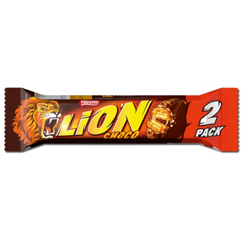 Lion 2er-Pack Riegel Schokolade 60g 