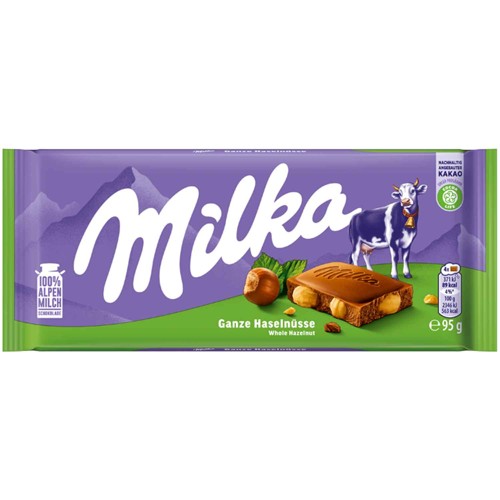 Milka Ganze Haselnüsse 95g