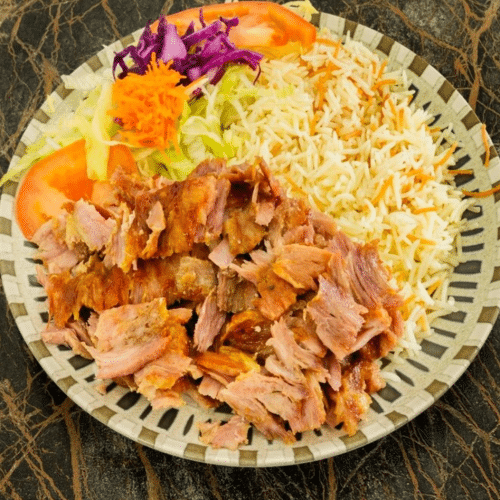 Döner Teller mit Reis