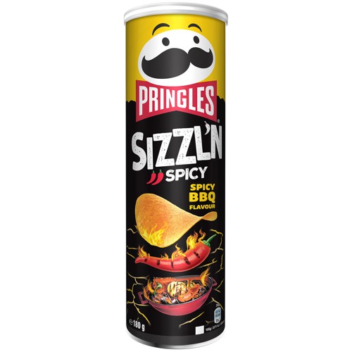 Pringles Sizzln Spicy BBQ 180g