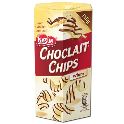 Nestle Choclait Chips Weiß 115g