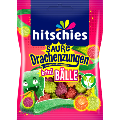 Hitschies - Saure Drachenzungen brizzle Bälle 100g