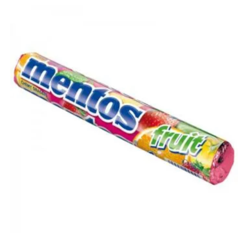 Mentos Fruit Kaubonbon Rolle 38g