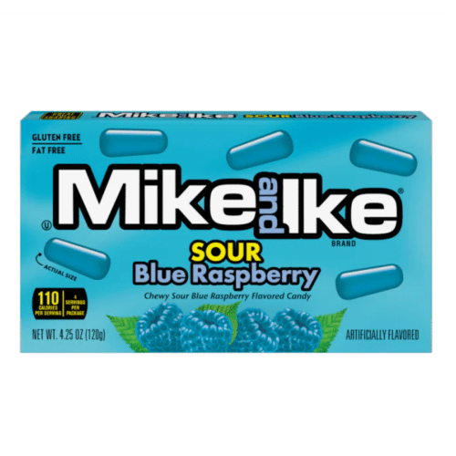 Mike and Ike Sour Blue Raspberry 120g
