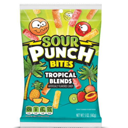 Sour Punch Tropical Bites 105g