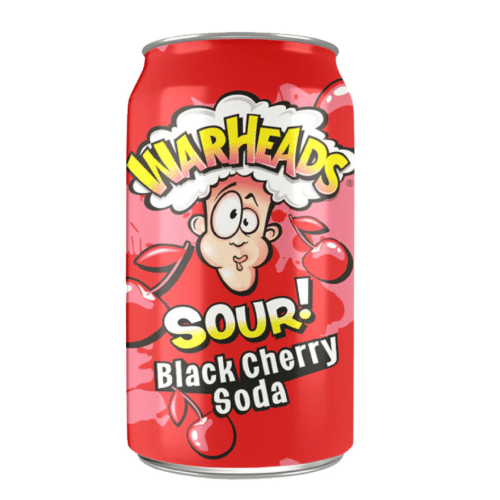 Warheads Black Cherry Sour Soda 0.33l