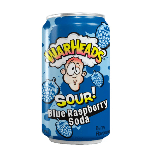 Warheads Blue Raspberry Sour Soda 0.33l