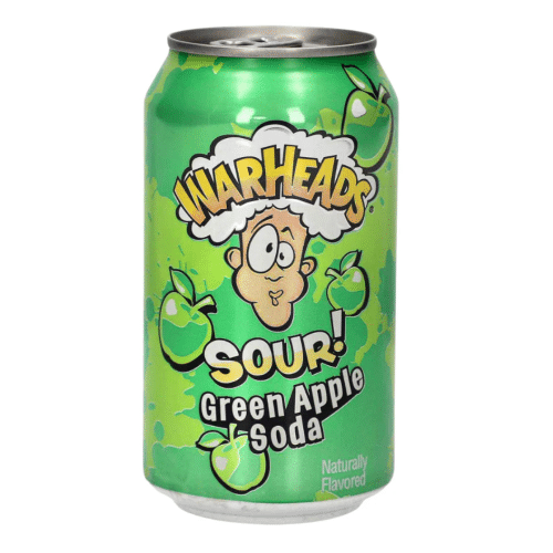 Warheads Green Apple Sour Soda 0.33l