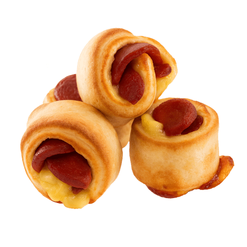 Gefüllte Pizzabrötchen Sucuk und Käse