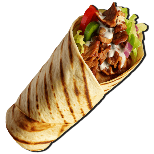 Türkische Pizza mit Drehspießfleisch
