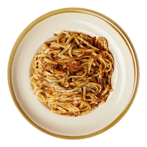 Linguine mit Sauce Bolognese