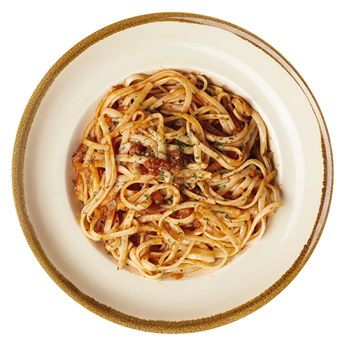 Linguine mit Gemüsebolognese (vegetarisch)