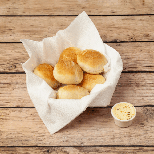 Pizzabrötchen mit Kräuterbutter (6 Stück)
