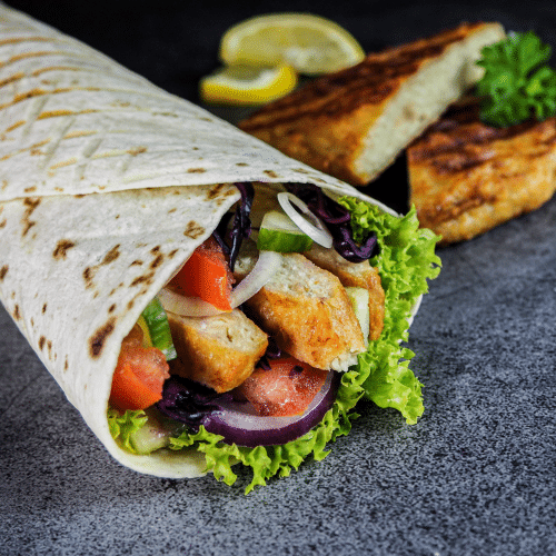 NoChickn Filet im Wrap