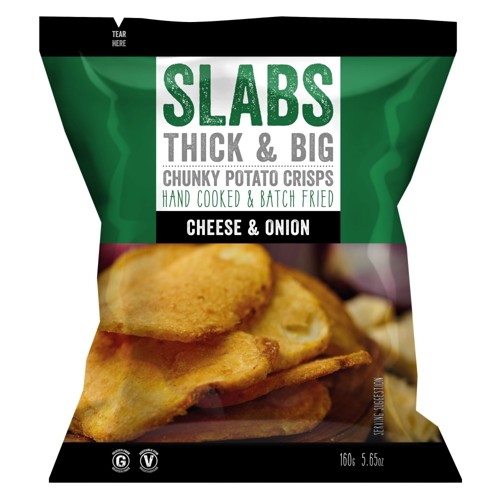 Slabs Cheese Onion 160g
