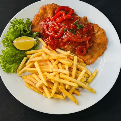 Schweineschnitzel Paprika ungarische Art