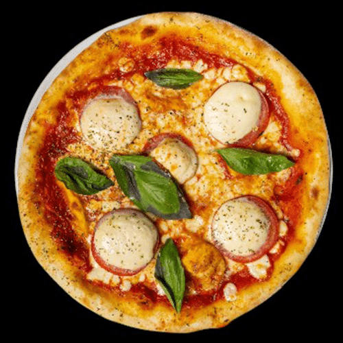 Pizza Tomate mit Mozzarella