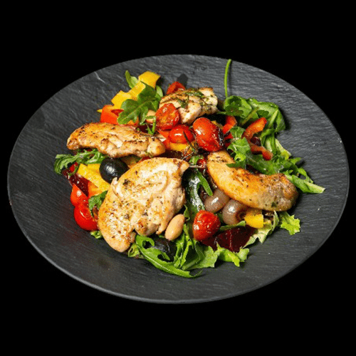 Salat mit Hähnchen