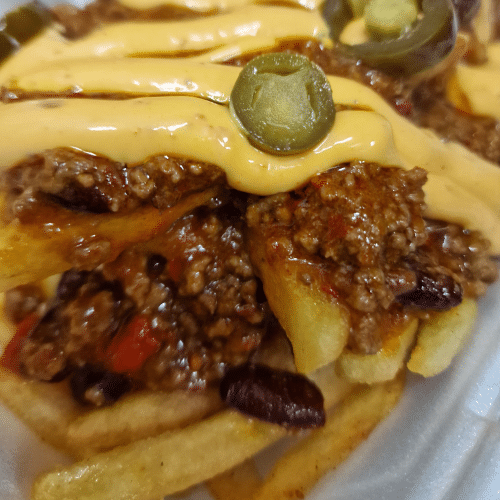 Chili con Carne Pommes