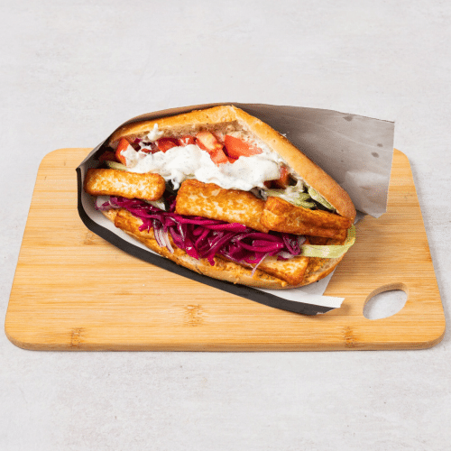 Cheese Stream (Halloumi im Brot)