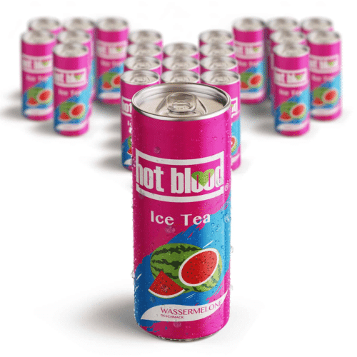 Hot Blood Ice Tea Wassermelone 0,33l (Einweg)