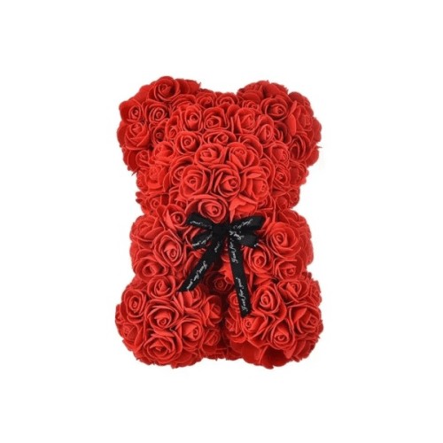 Rosenbär rot Höhe 20cm