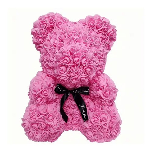 Rosenbär pink Höhe 20cm