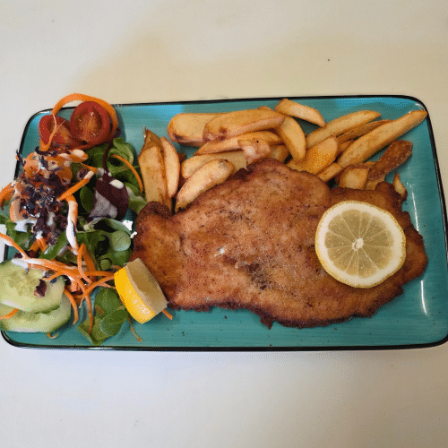 Frisch panierte Hähnchenbrustfilet