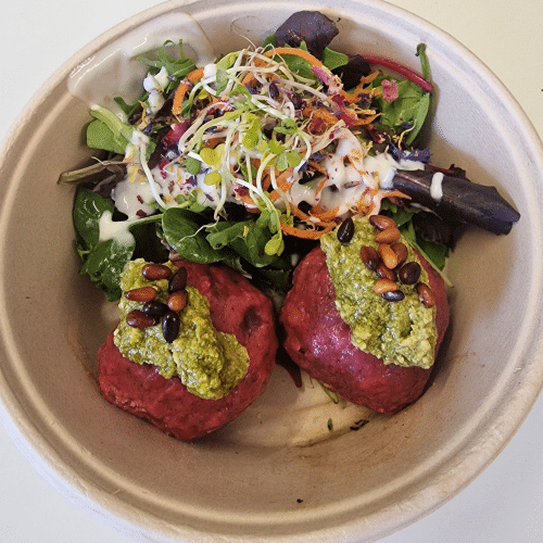 Rote Beete-Knödel - Bowl