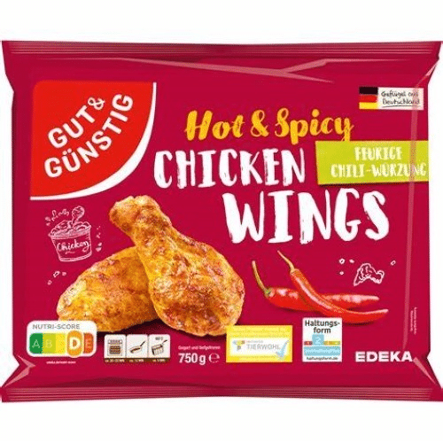 Gut&Günstig Chicken Wings Hot & Spicy 750g