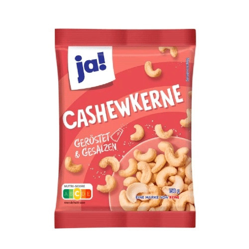 ja Cashewkerne geröstet & gesalzen 150g