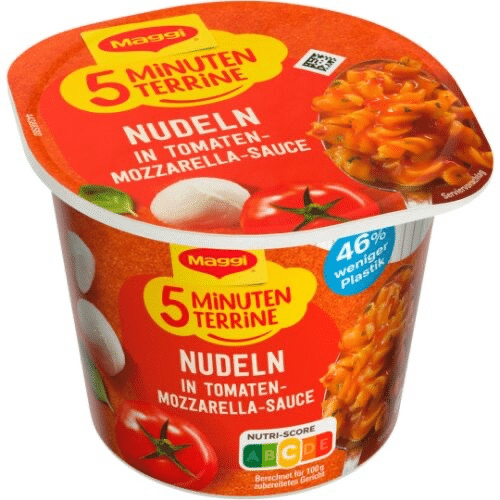 Maggi 5 Min. Terrine Nudeln in Tomaten - Mozzerella - Sauce 55g