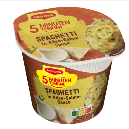 Maggi 5 Minuten Terrine Spaghetti in Käse-Sahne-Sauce 62g