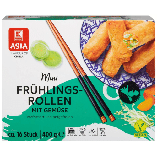 Mini Frühlingsrollen mit Gemüsefühllung 16 Stück 400g