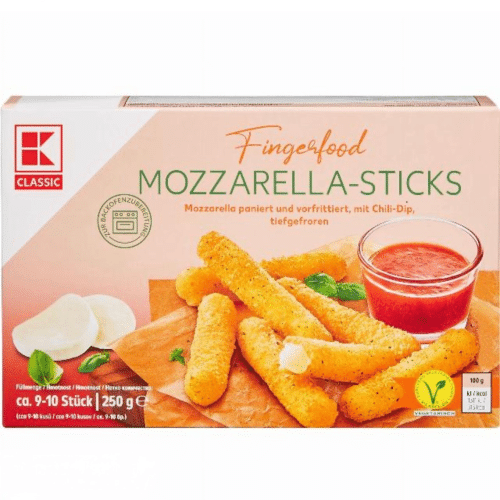 Mozzarella Sticks mit Chili dip 250g
