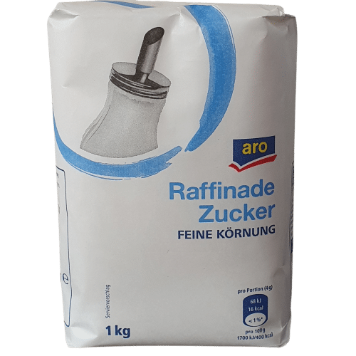 aro Raffinade Zucker - 1,00 kg Packung