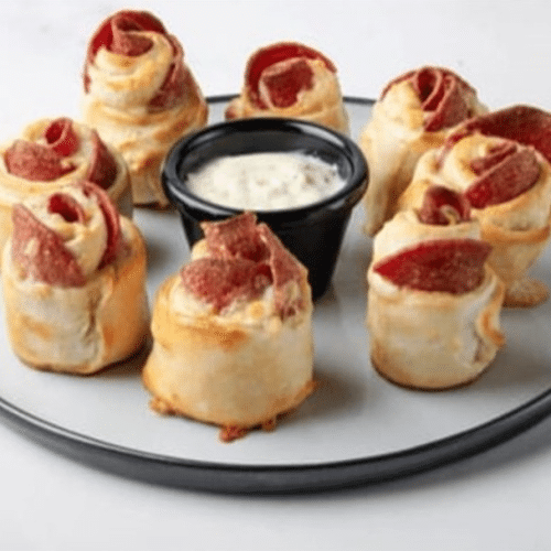 Gefüllte Pizzabrötchen