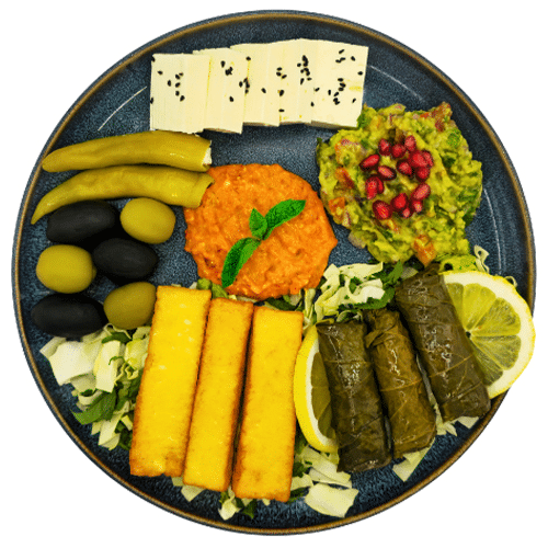 Maza-Teller (vegetarisch)