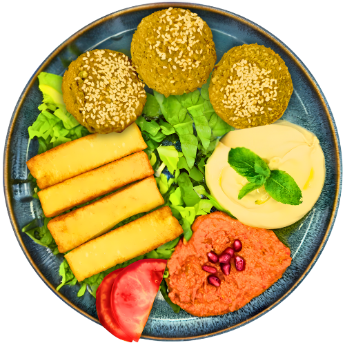 Falafel Halloumi Teller (vegetarisch)