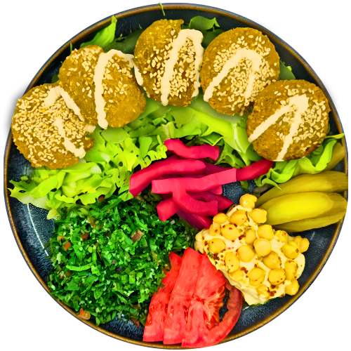 Falafel Teller (vegan)
