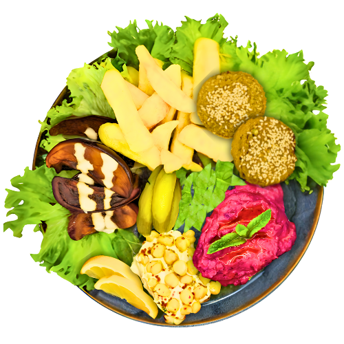 Frittierter Teller - Falafel (vegan)