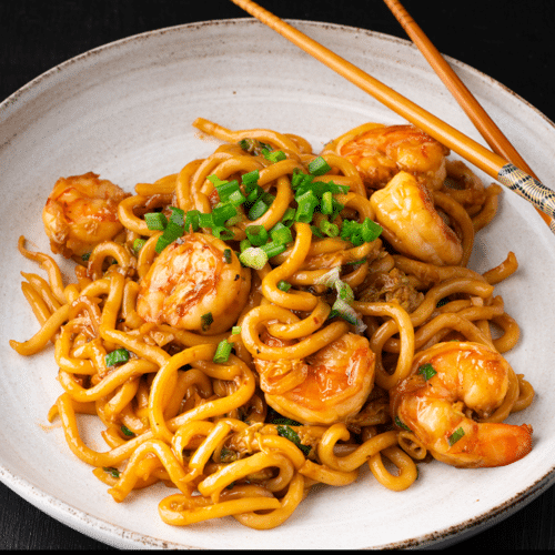 Gebratener Udon - Garnelen