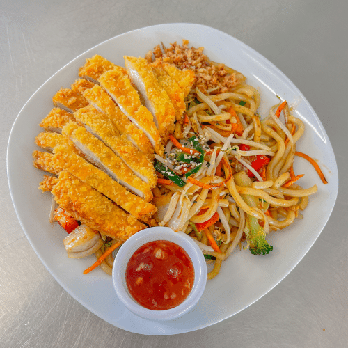 Gebratener Udon - Kross Hähnchenfilet