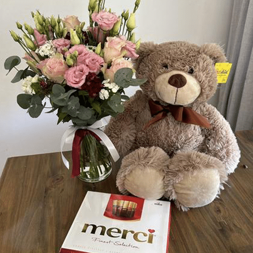 Blumen, Bear, Süßigkeiten