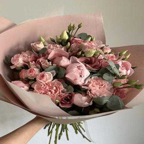 Paeonies & Rosen & Lisianthus