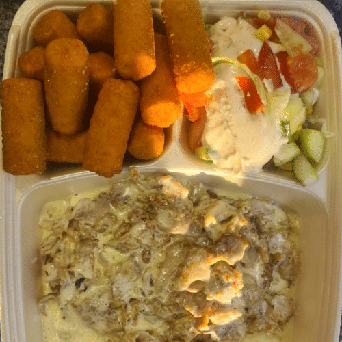 Schnitzel mit Dönerfleisch